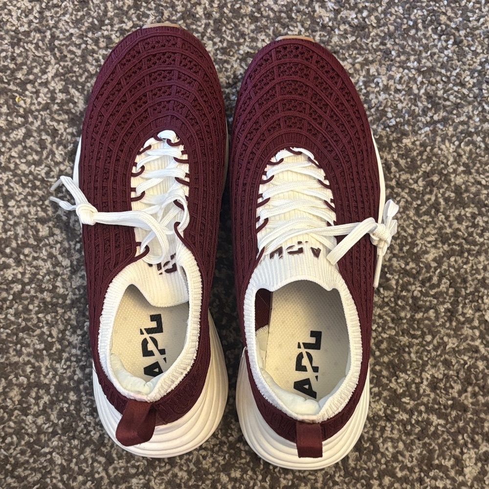 APL Women's Maroon and White Sneakers